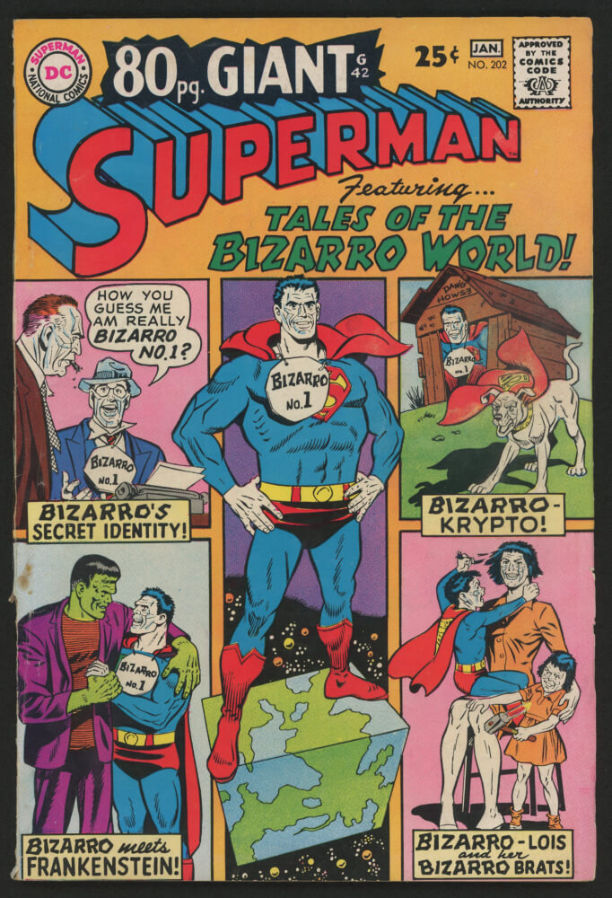 Vintage 1967 Superman / Bizarro World